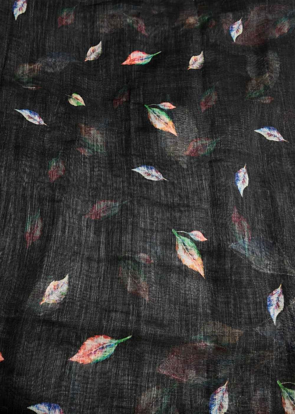 Lenin Cotton Hand Kardhana Leaf Work Saree
